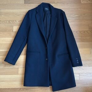 APC Navy wool coat Size S